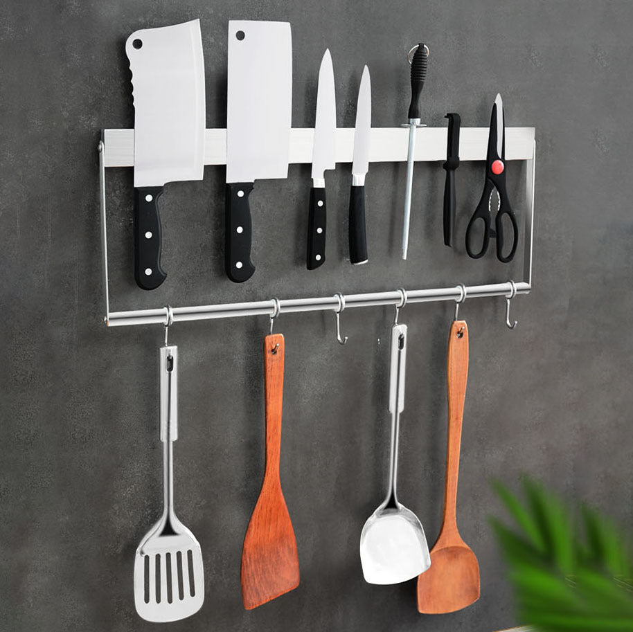 Wall-Mounted Kitchen Knife Storage Rack